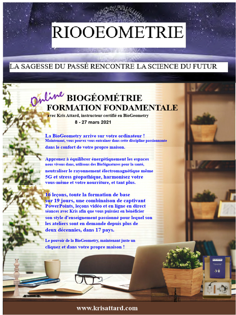 Formation en BioGeometry en ligne 2021 | PDF | Science