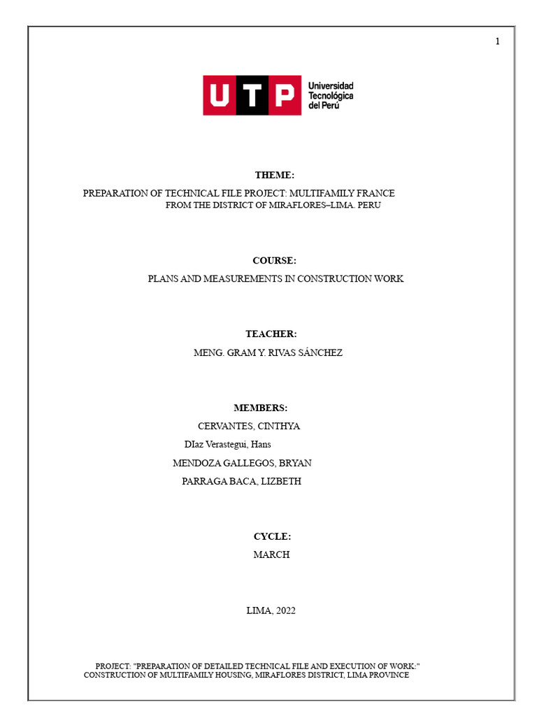 Multifamily Housing Project in Lima | PDF | Rain | Room