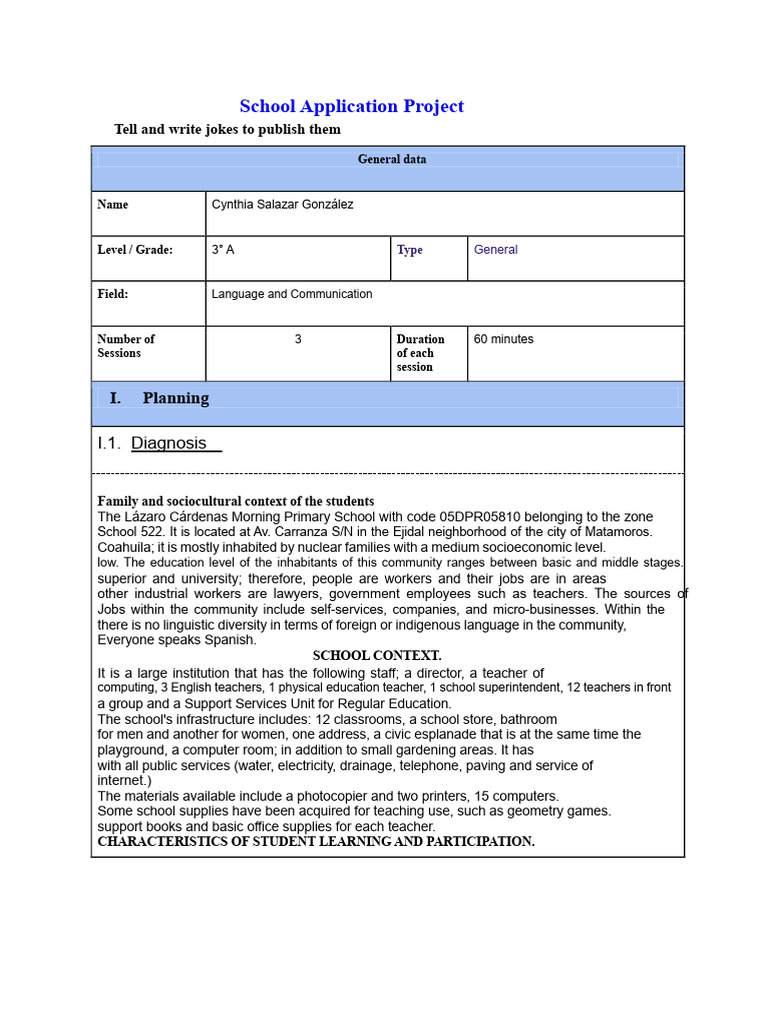 Jokes Writing Project for 3rd Graders | PDF | Jokes | Learning