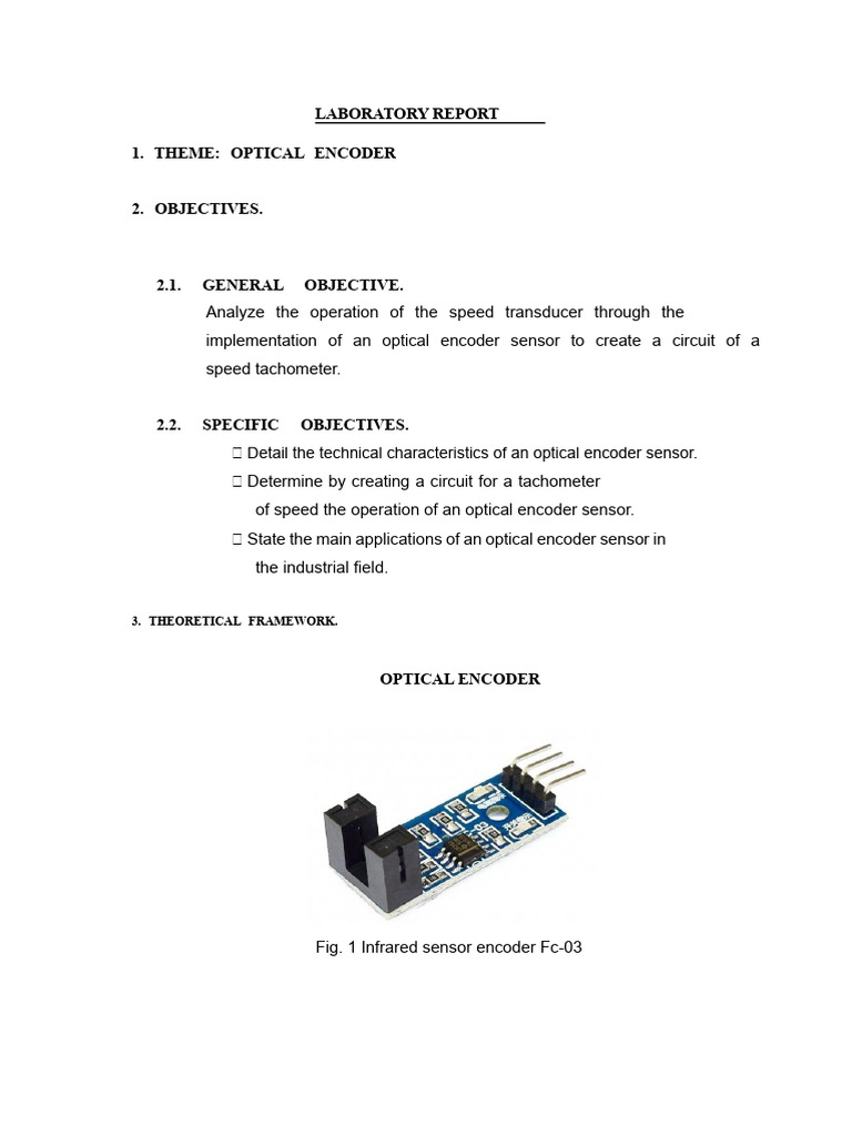 Optical Encoder FC-03 Overview | PDF | Tools | Electrical Engineering