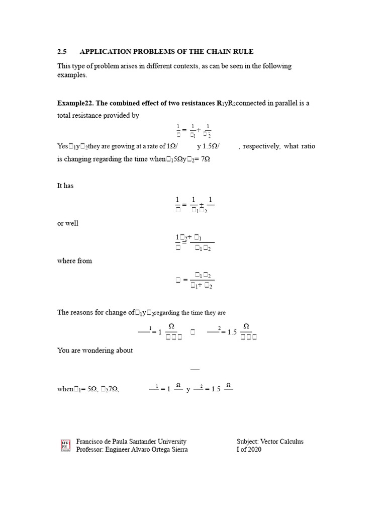 Chain Rule Applications in Calculus | PDF | Derivative | Mathematical ...