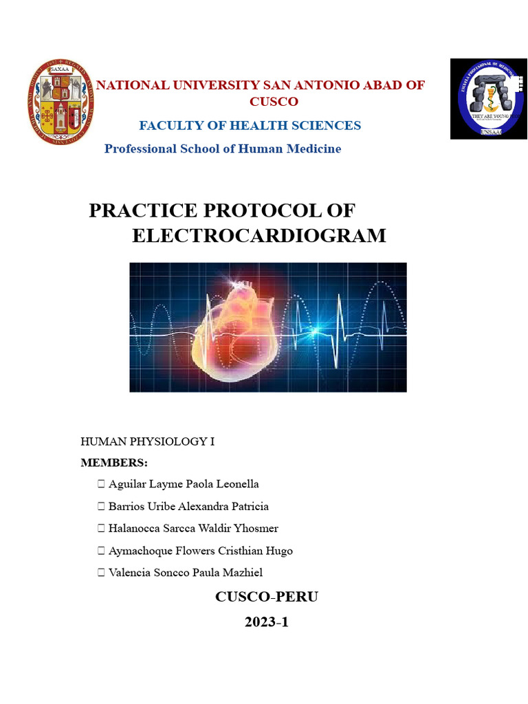 Electrocardiogram Practice Protocol | PDF | Buffer Solution | Ph