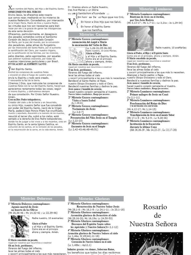 Guía Completa del Santo Rosario PDF | PDF | Rosario | María, madre de Jesús