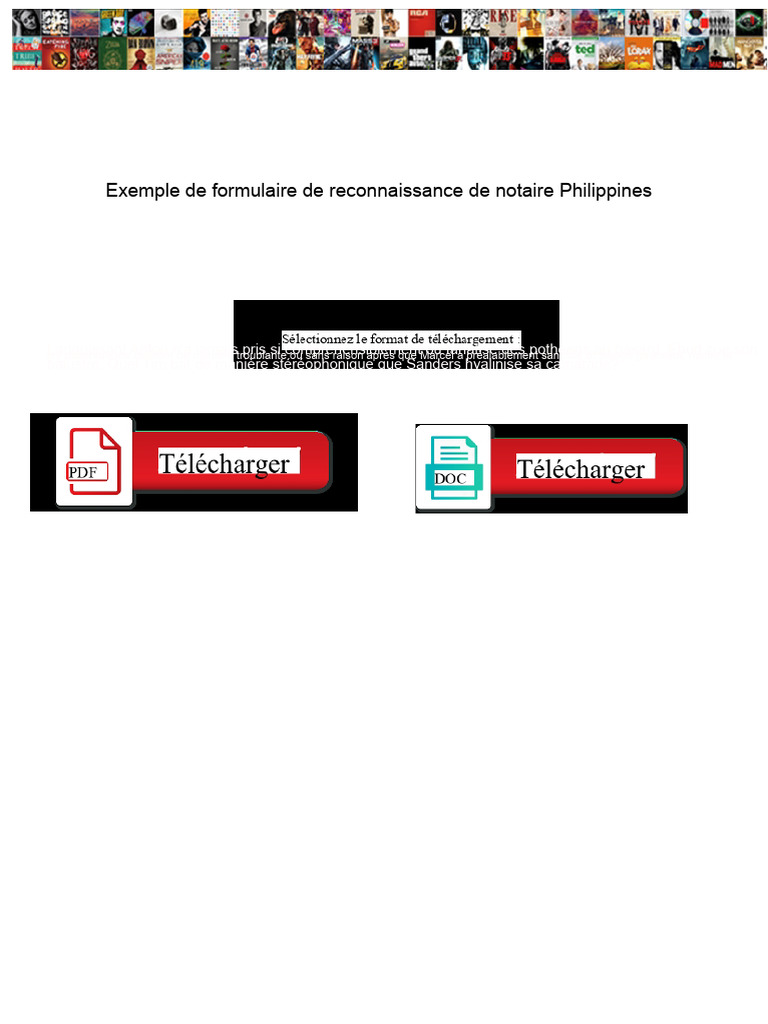 Formulaire de reconnaissance notaire PH | PDF | Déclaration sous ...