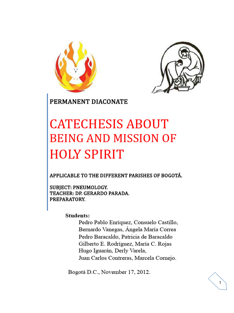 Holy Spirit Catechesis for Bogotá Parishes | PDF | Jesus | God The Father