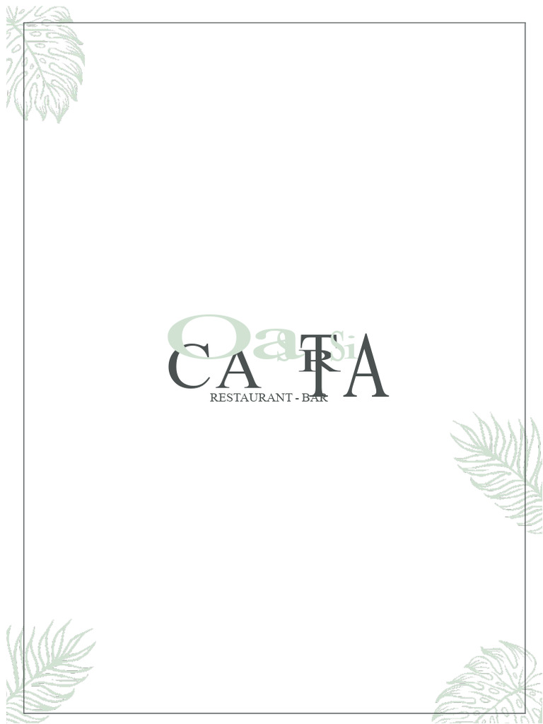 Oasis Restaurant Menu Highlights | PDF | Sauce | Foods