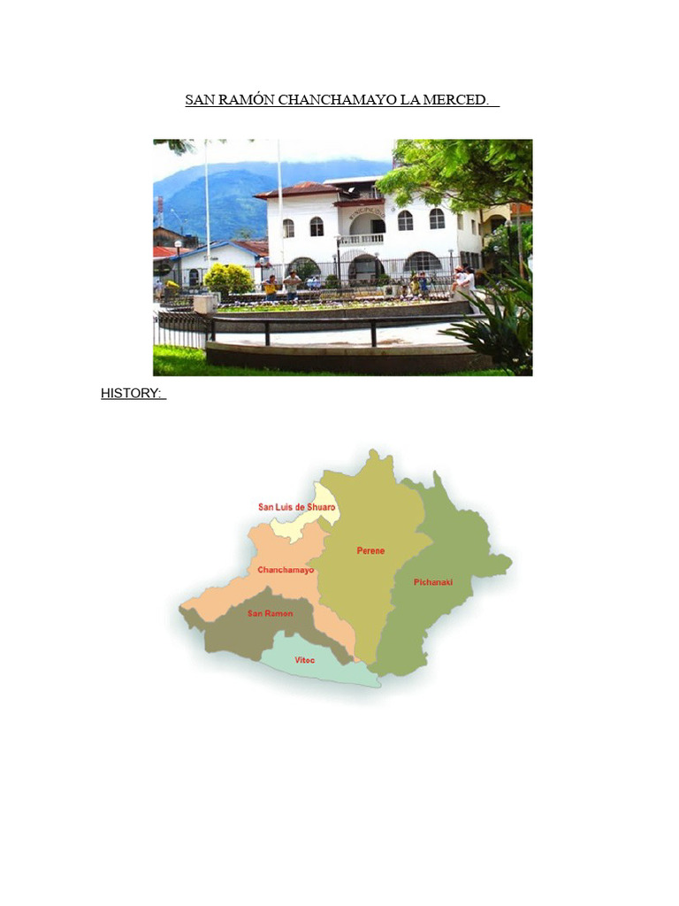 History of San Ramón and La Merced | PDF | Peru | Lima