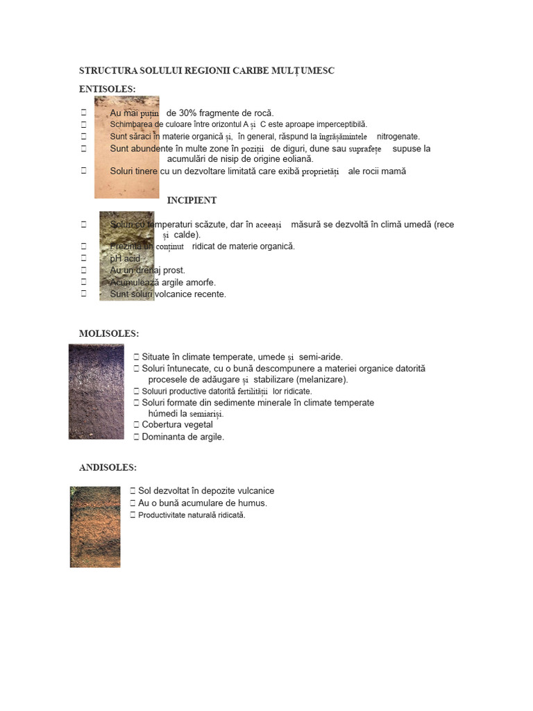 Structura Solului Din Regiunea Caribe Gracias | PDF