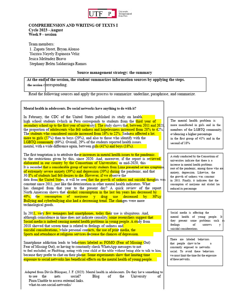 09 The Summary As Management of Sources (Material) August 2023 WITH ...