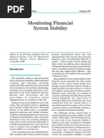 Monitoring Financial System Stability