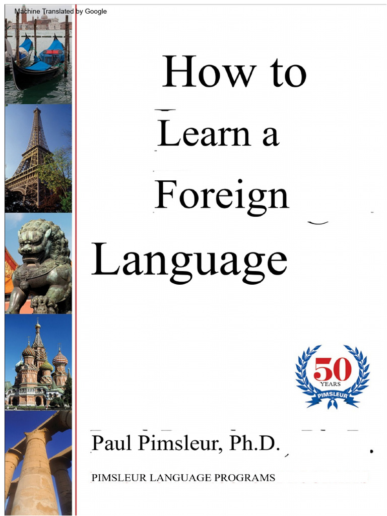 Learn a Foreign Language Effectively | PDF | English Language | German ...