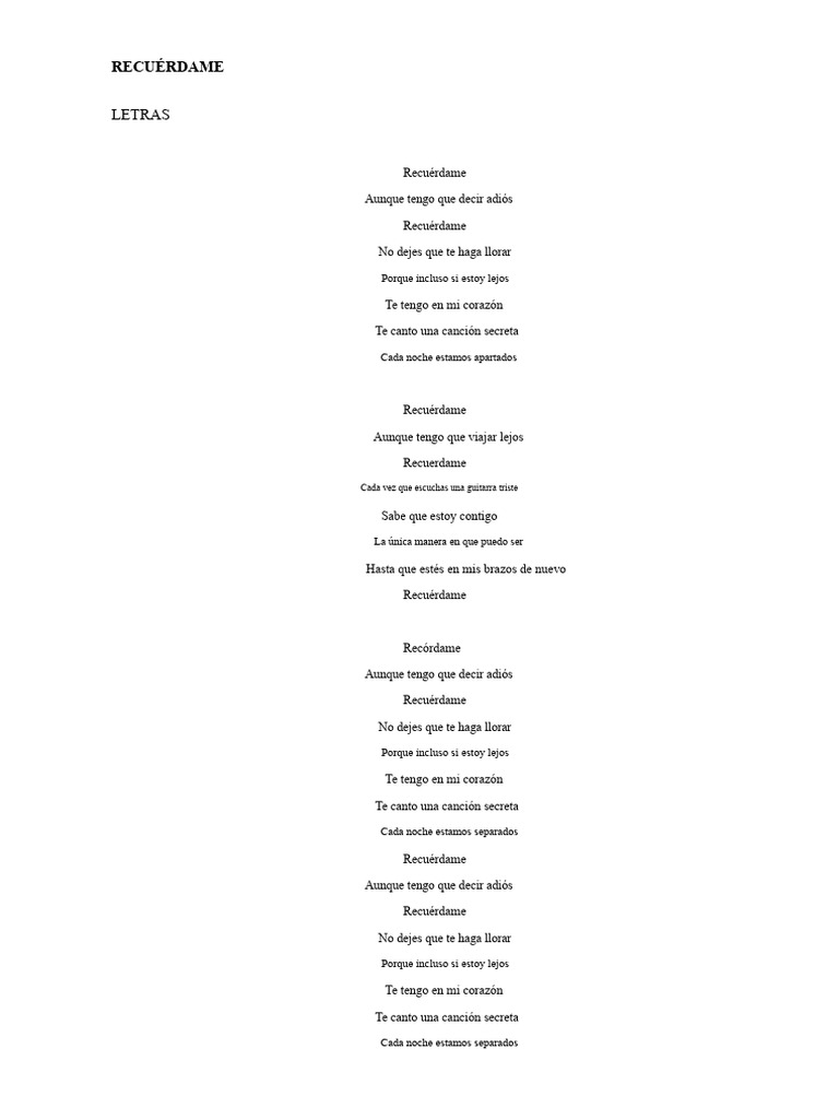 Letras de 