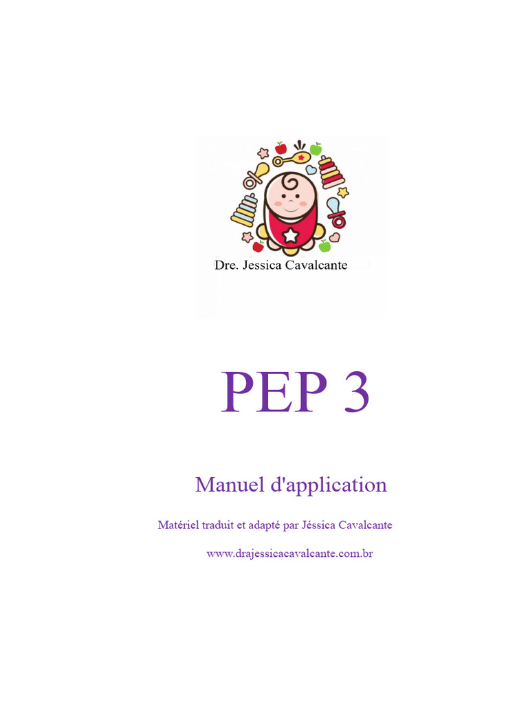 Manuel d'application PEP 3 pour enfants | PDF | Autisme | Psychologie