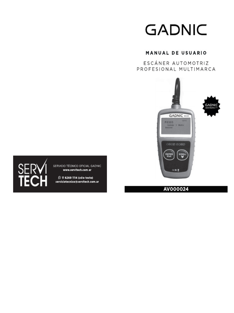OBD II Code Reader User Manual | PDF | Vehicle Technology | Vehicles