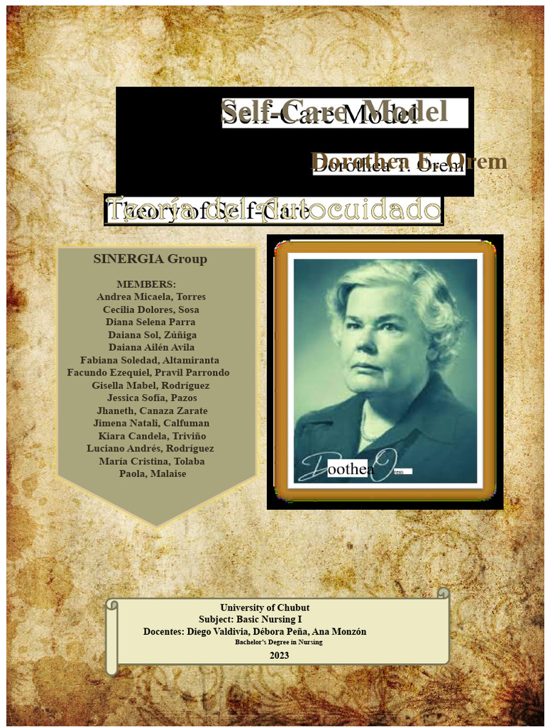 Orem's Self-Care Nursing Model Explained | PDF | Well Being | Nursing