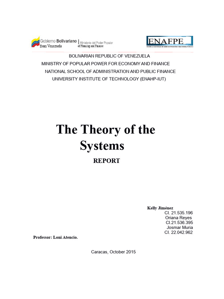 Understanding Systems Theory Principles | PDF | System | Feedback