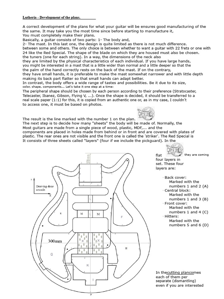 Guitar Plan Development Guide | PDF | Guitars | Musical Instruments