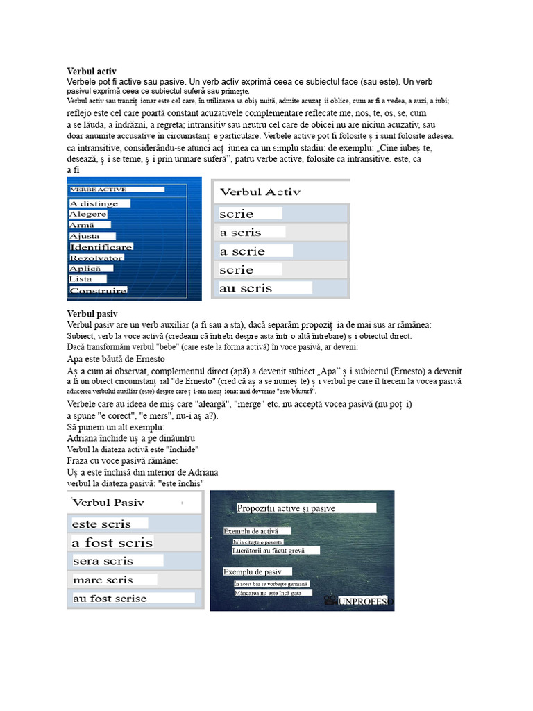 Verb Activ | PDF