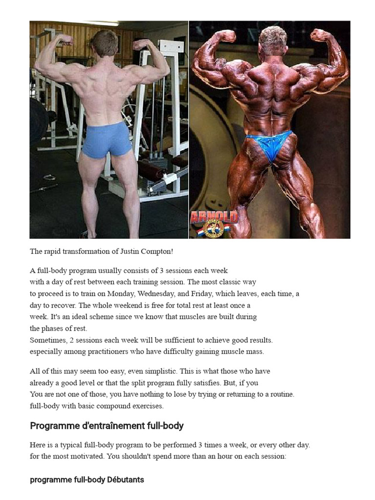 Full-Body Workout Program Guide | PDF
