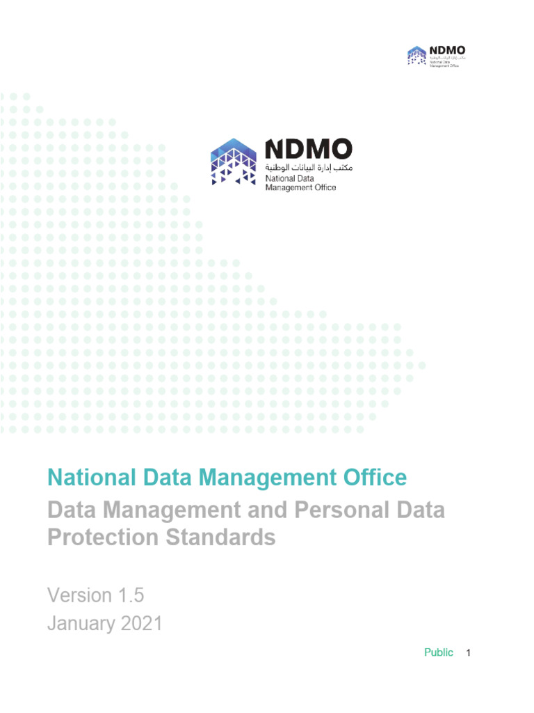 NDMO Data Management Standards | PDF | Metadata | Data Management