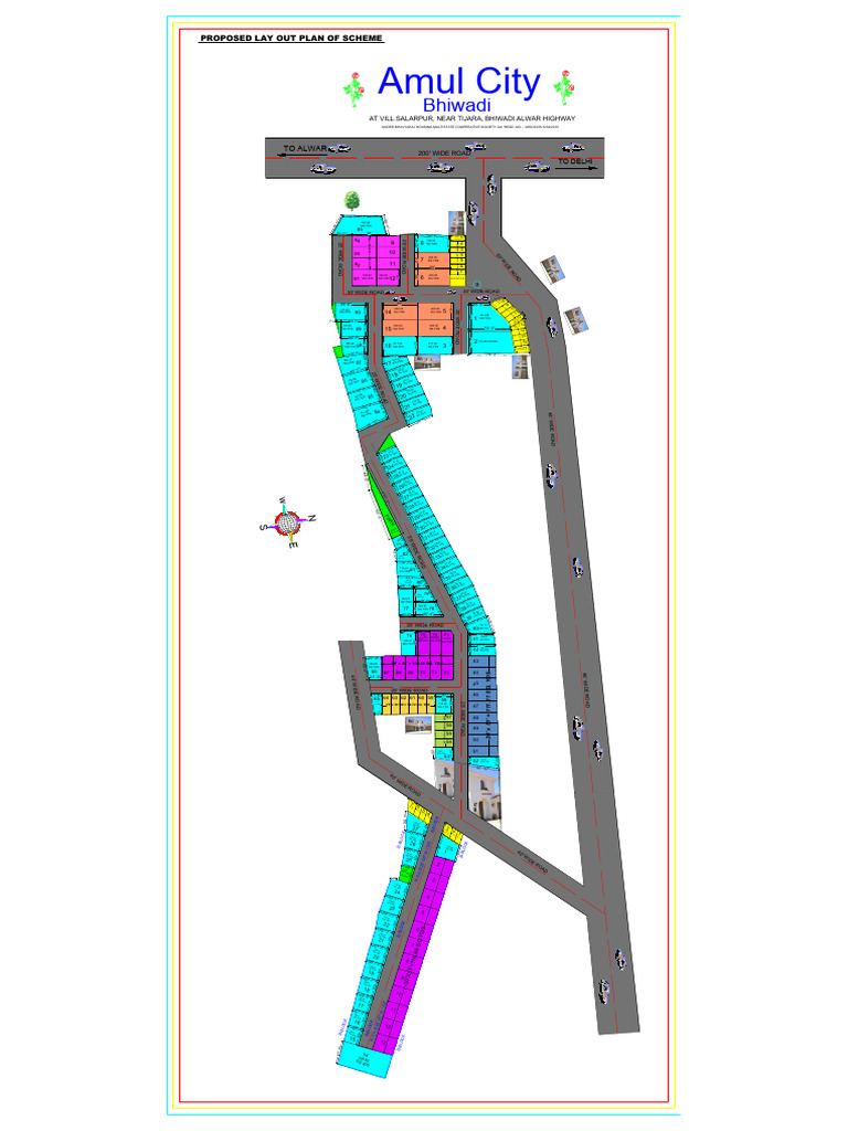 Amul City Housing Layout Plan | PDF