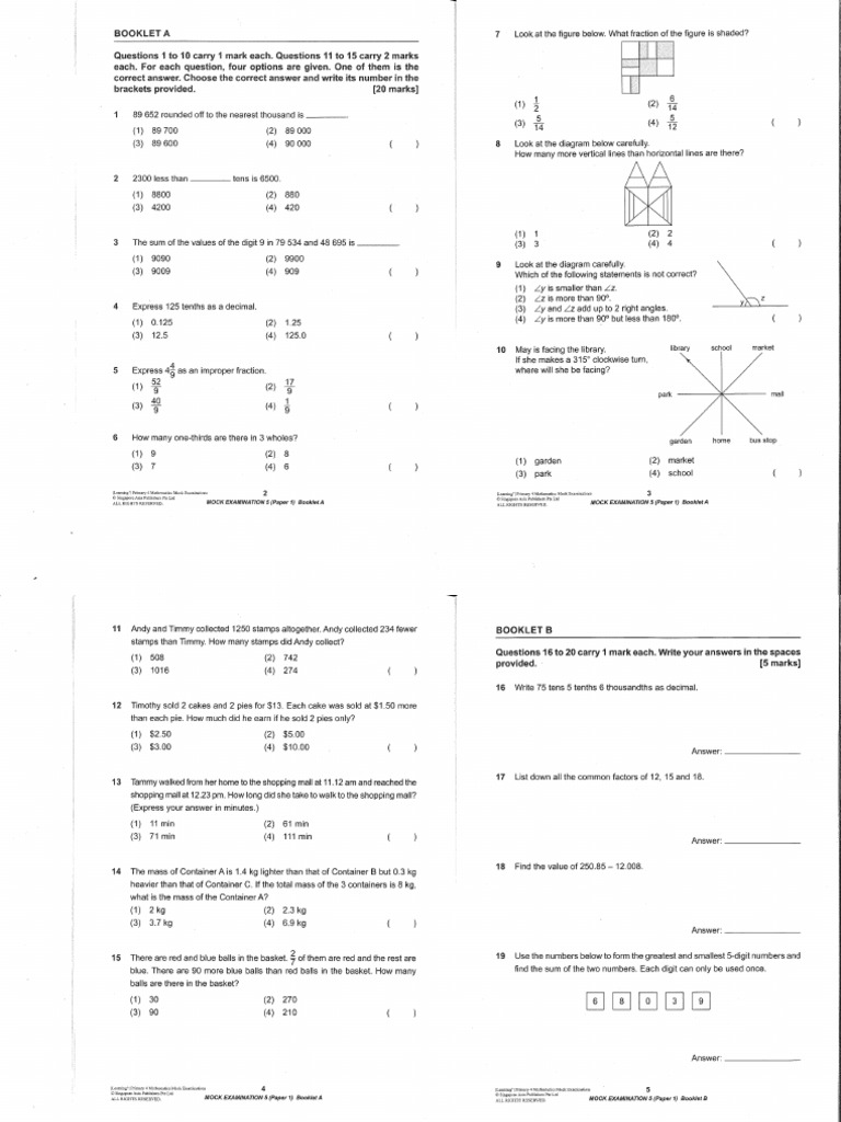 Mock Exam Paper 5 | PDF