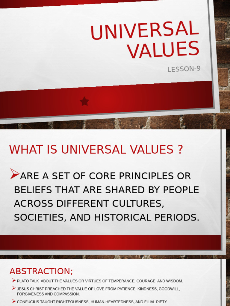 Universal Values Bsa Ae 1a | PDF | Sustainability | Spirituality