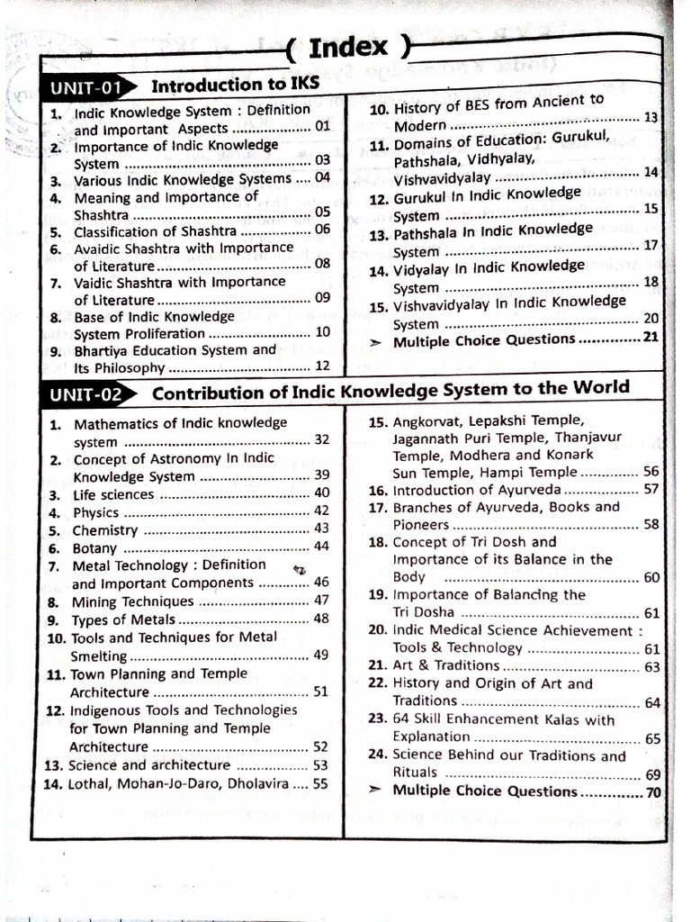 IKS 1 Unit 1 Introduction of IKS | PDF