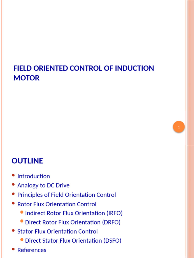 Field Oriented Control of Induction Motors | PDF | Electric Motor ...