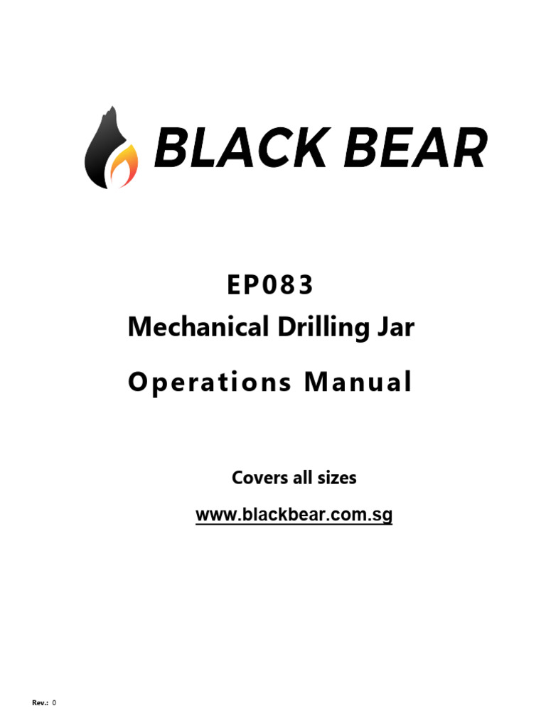 Black Bear DJ6M Jar Operations Manual - 0 | PDF | Mechanical Engineering