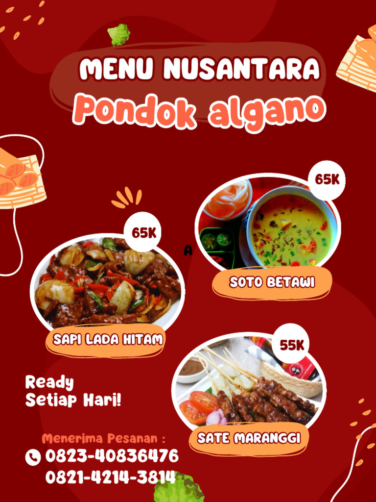 Contoh Menu Table | PDF
