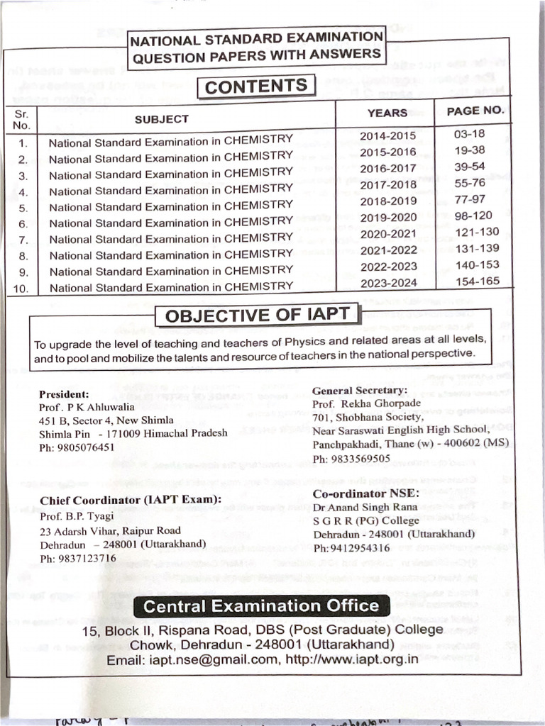 Nsec 2014 To2023 Papers | PDF