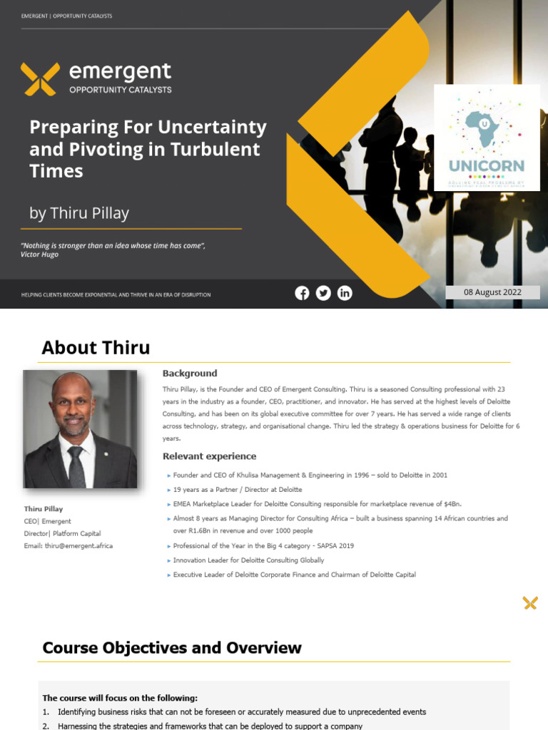 Navigating Business Uncertainty Strategies | PDF | Risk | Strategic ...