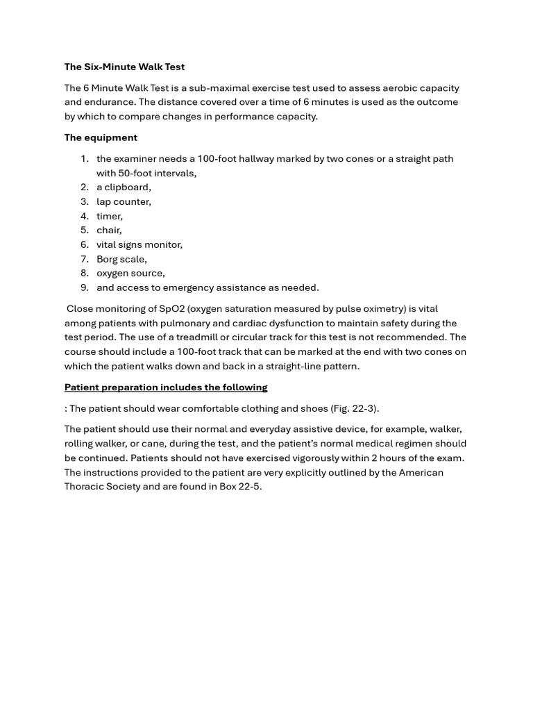 6 MWT | PDF | Muscular Dystrophy | Clinical Medicine