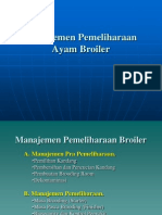 Manajemen Pemeliharan Broiler