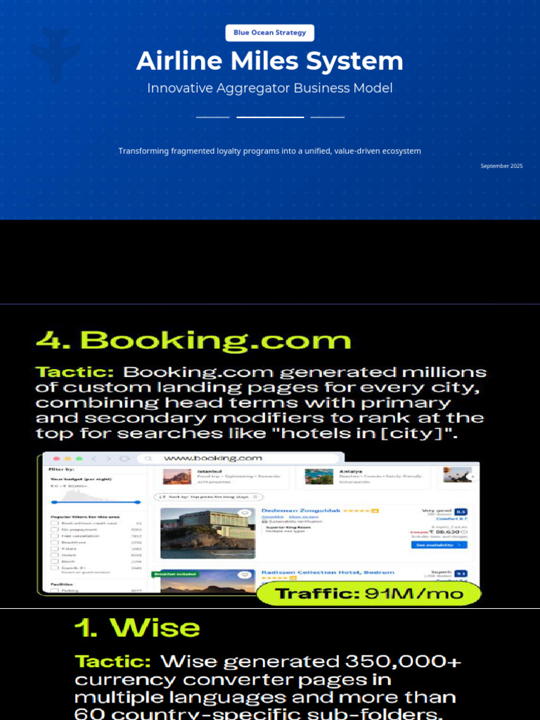 Airline Miles System: Blue Ocean Strategy | PDF | Frequent Flyer ...
