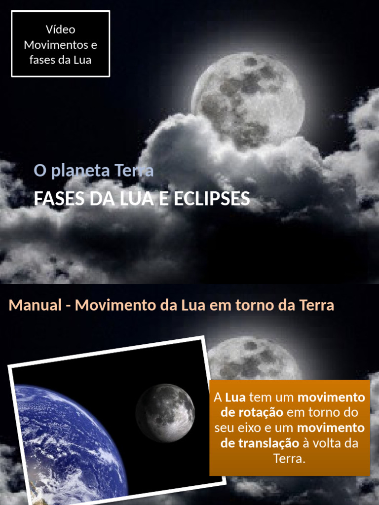 Fases da lua e eclipses como nunca vistos | PDF | Eclipse | Lua