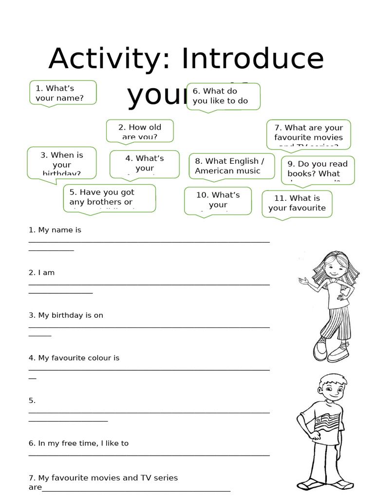 Activity Introduce Yourself | PDF