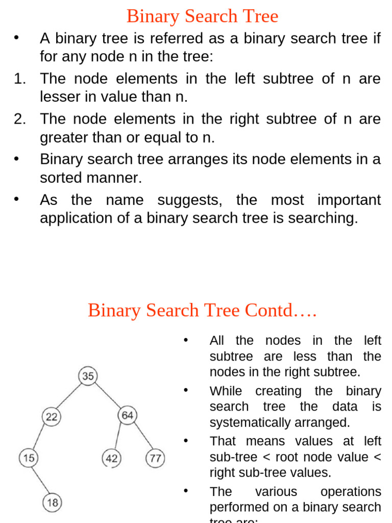 Understanding Binary Search Trees | PDF | Algorithms | Algorithms And ...