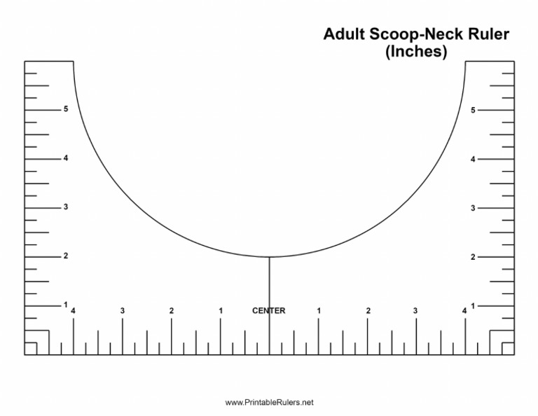 Adult Scoop-Neck Ruler | PDF