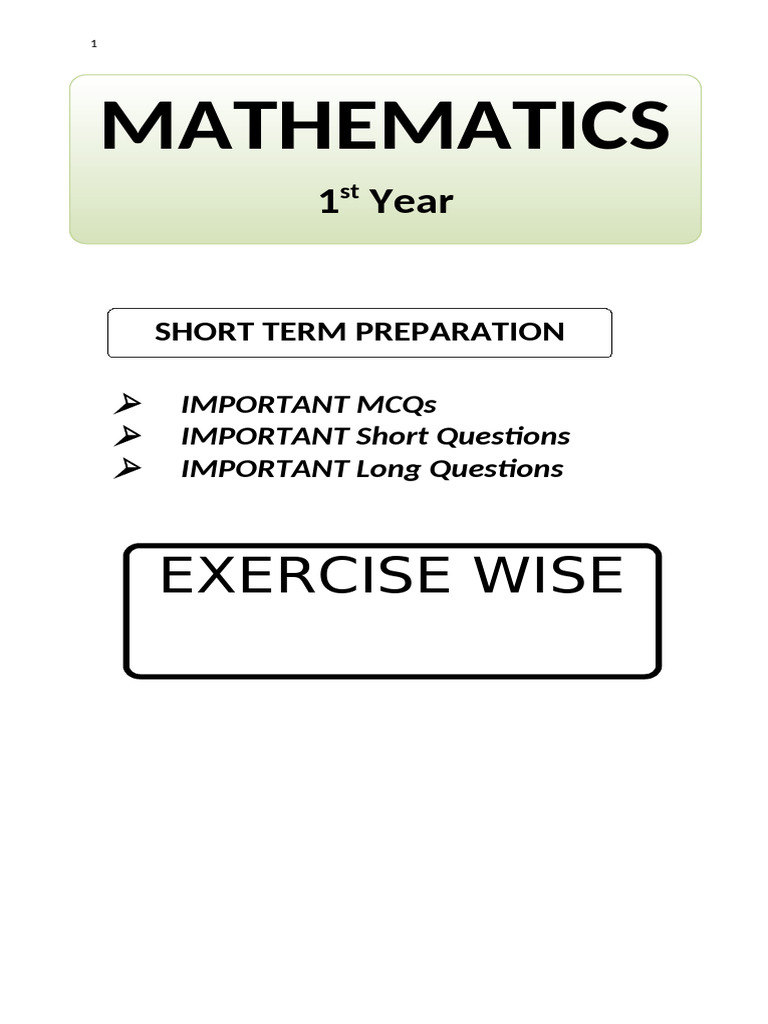Essential Math MCQs and Questions Guide | PDF | Rational Number | Numbers