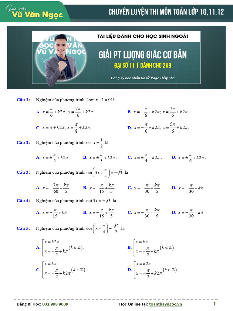 1. PTLG cơ bản | PDF