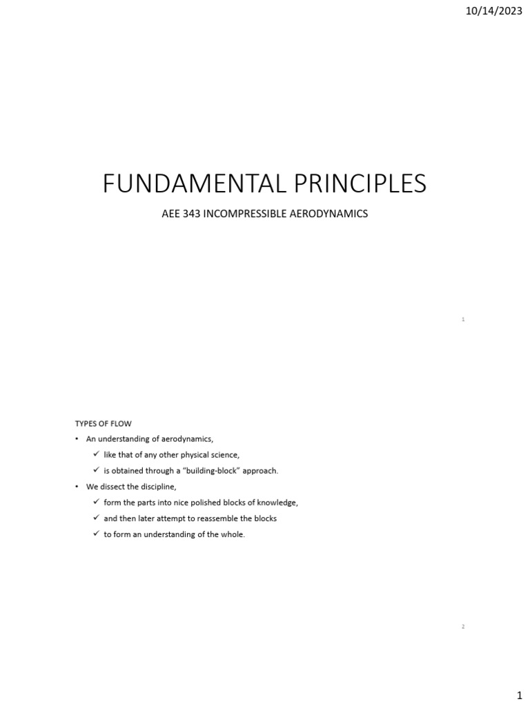 1.3.fundamental - Principles 3 | PDF | Boundary Layer | Fluid Dynamics