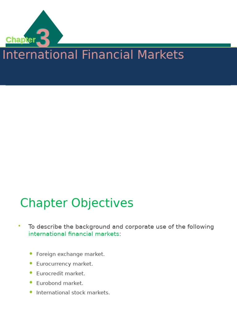 Overview of International Financial Markets | PDF | Exchange Rate ...
