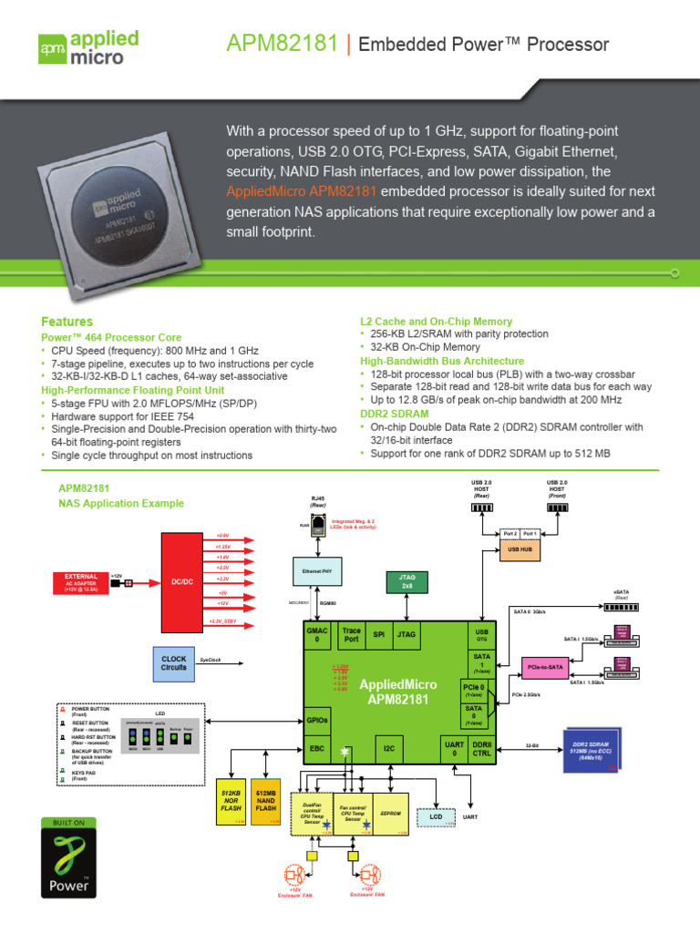 APM82181 Embedded Processor Features | PDF | Central Processing Unit ...
