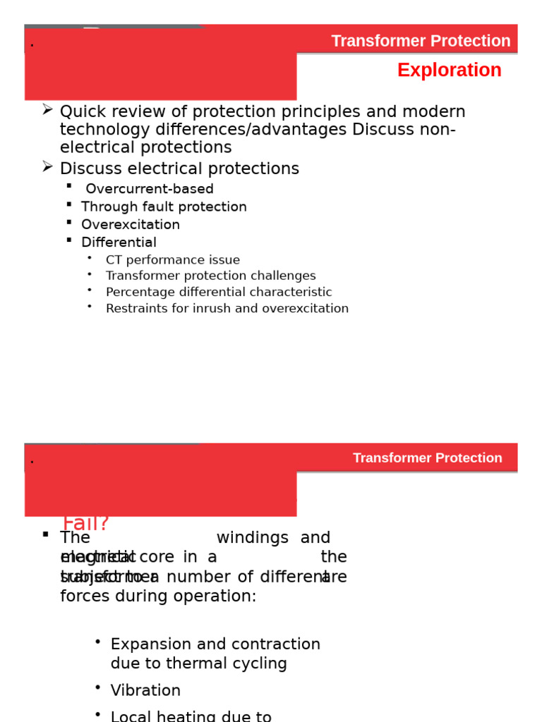 2 TransformerProtection - 180306 | PDF | Transformer | Relay