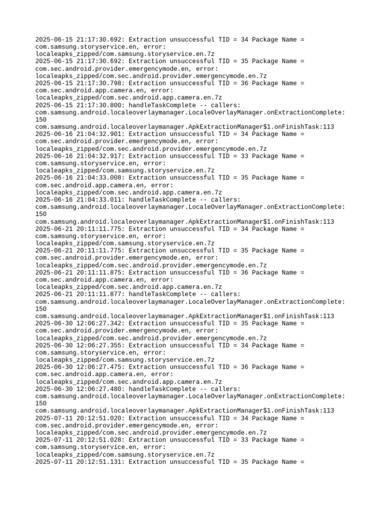 Samsung Storyservice Extraction Errors | PDF | Embedded Linux ...