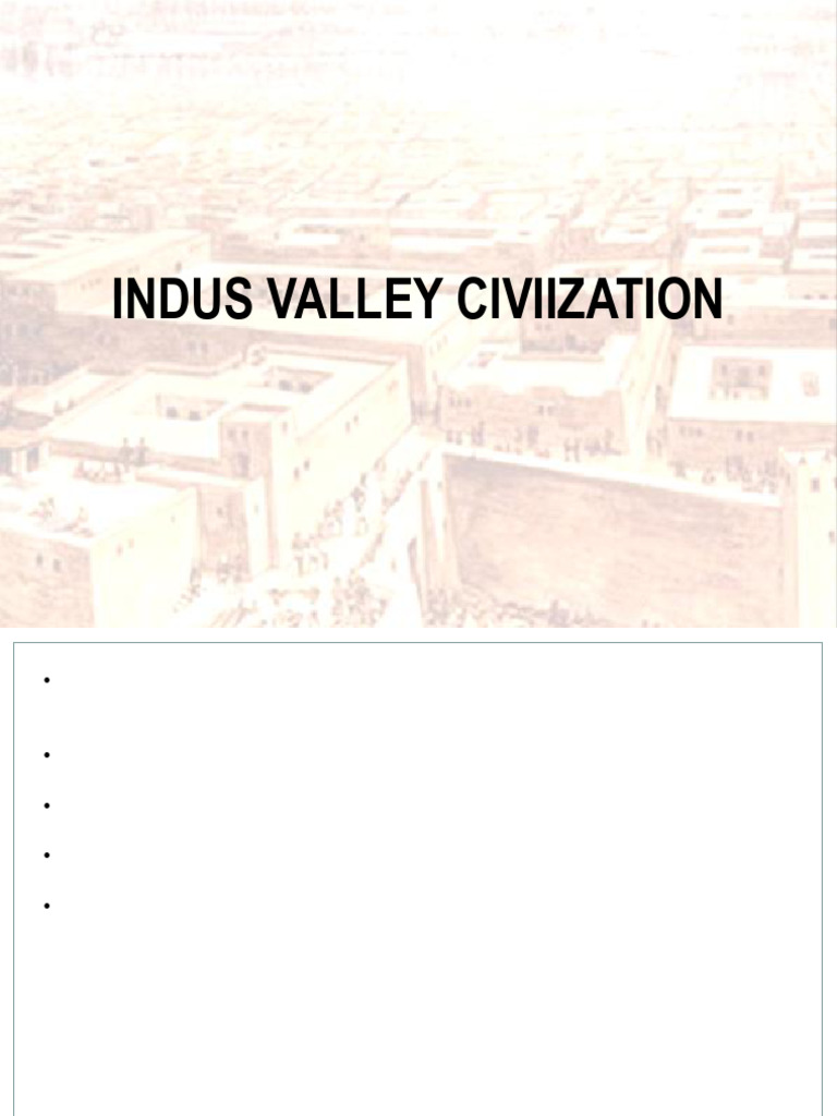 Indus Valley Civilization Architecture | PDF
