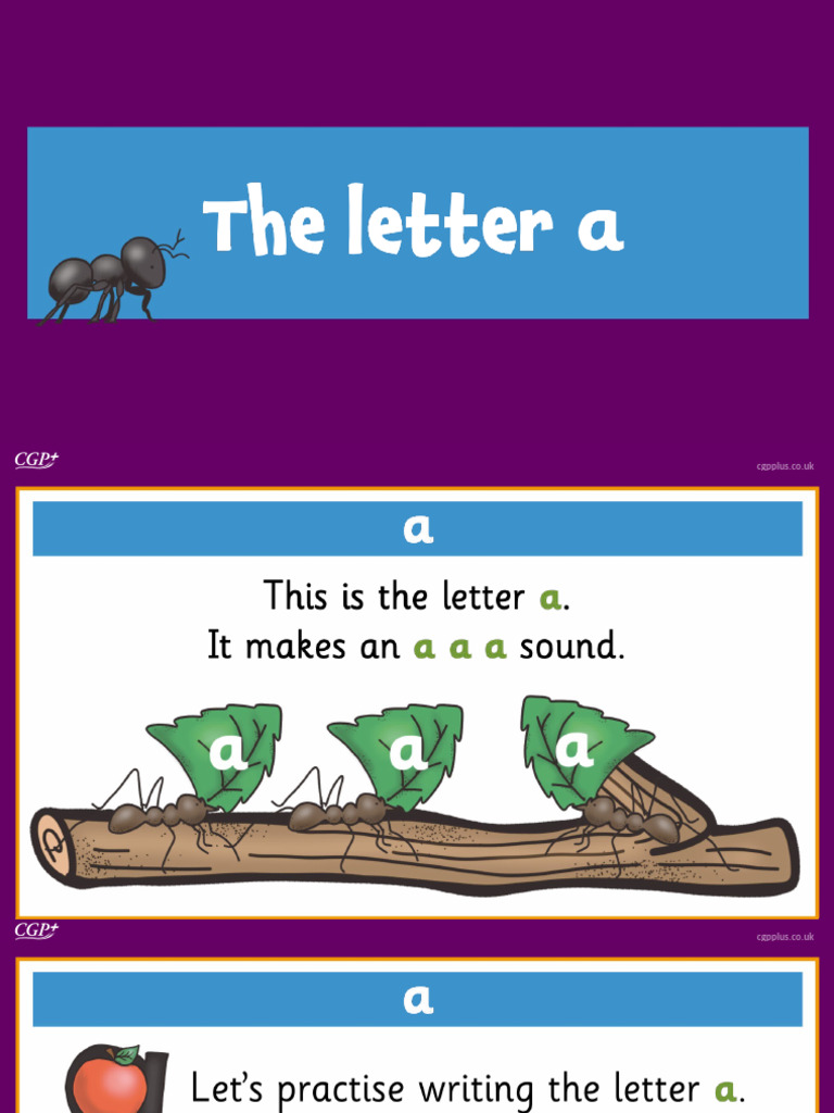 The Letter A (Reception & Year 1) | PDF