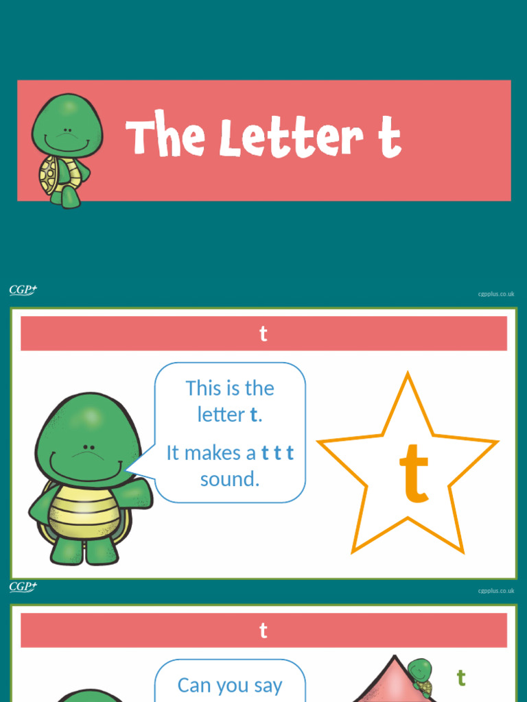 The Letter T (Reception & Year 1) | PDF